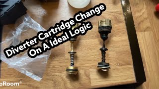 How to change a diverter cartridge on a Ideal Logic  Boiler Training [upl. by Zeena473]