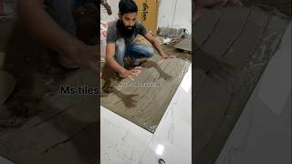 Floor tiles fitting 24 tiles install shorts shortvideo construction tiles [upl. by Ebert]