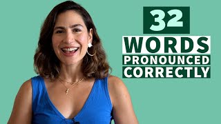 32 Commonly Mispronounced English Words  Connected Speech and Pronunciation  Advanced English [upl. by Acinoed]