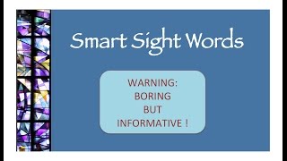 Smart Sight Words [upl. by Umont]