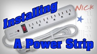 How To Install A Power Strip Surge Protector  FerryQuickTip [upl. by Ahsikrats170]