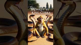 King Cobra vs Monkey – Who Will Win This Epic Jungle Duel animals [upl. by Mcneil]