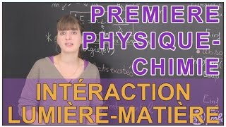 Interaction lumière  matière  PhysiqueChimie  1ère S  Les Bons Profs [upl. by Ayomat]