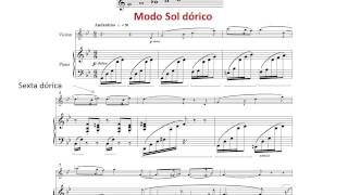 Modo dórico G Fauré Sicilianne Op 87 Partitura Interpretación [upl. by Aloel352]