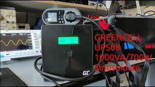 Test e recensione UPS SINUSOIDALE GREENCELL UPS08 1000VA700W [upl. by Eivi762]