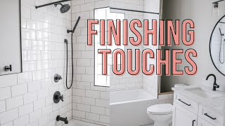 FINISHING TOUCHES  Delta Trinsic Fixtures  DIY Bathroom Remodel [upl. by Ised]