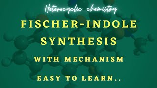 Fischer Indole Synthesis with Mechanism  Heterocyclic chemistry  Hindi [upl. by Jennette]