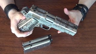 Airsoft Unboxing the Double Barrel 1911 WE floral pattern [upl. by Hubble]