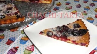 CHACHITARTA Clafoutis de frutos rojos sin gluten  sin lactosa  sin azúcar [upl. by Aliekat]