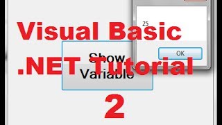 Visual Basic NET Tutorial 2  Variable Declaration in Visual Basic [upl. by Anialram]