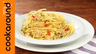 Spaghetti tonno e limone  Ricette primi semplici e veloci [upl. by Glogau]