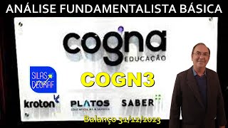 COGN3  COGNA EDUCAÇÃO SA ANÁLISE FUNDAMENTALISTA BÁSICA PROF SILAS DEGRAF [upl. by Haila]