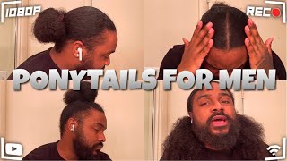 BEST Ponytails For Men  Long Curly Hair [upl. by Thar227]