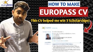 How to make an Outstanding EUROPASS CV  StepbyStep guide  Amazing Tips and Tricks [upl. by Noitsuj]