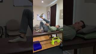 Supine dynamic hamstring stretch [upl. by Atelahs]