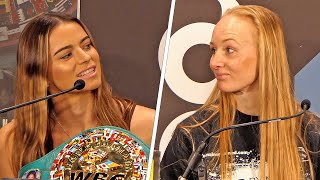 HEATED Chantelle Cameron vs Katie Taylor 2 • UNDERCARD PRESS CONFERENCE  DAZN Boxing [upl. by Haiasi]