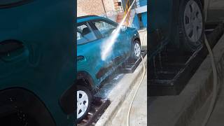 Renault kwid car detailing the ultimate foam washrenaultkwid carlover carwash autowashcarasmr [upl. by Yrevi634]