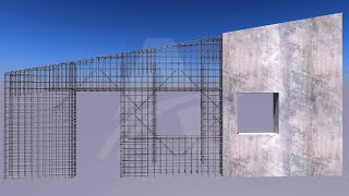 How to reinforce a sloped wall in ALLPLAN  by ALLTO PythonParts [upl. by Ailis421]