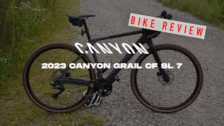 NEW GRAVEL BIKE DAY Review of Canyon Grail CF SL 7 2023 model [upl. by Mccoy]