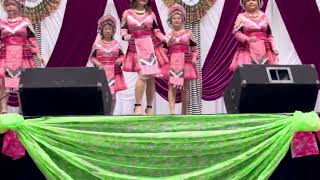 Phoojywg Line Dance performed at St Paul Mn Hmong New Year 11302024 [upl. by Pietra573]