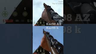 Kar98AZ vs Mauser Kar98k Waffen unterscheiden No15 Shorts [upl. by Nomihs]