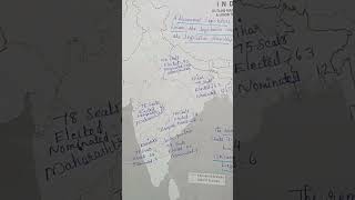 Bicameralism In India 🇮🇳✨️ youtubeshorts youtube youtubeshort upsc upscpreparation mapwork [upl. by Erodoeht]