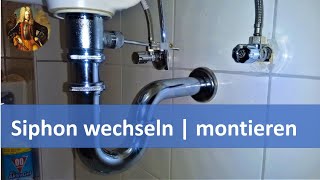 Siphon wechseln  austauschen  montieren [upl. by Jaeger]