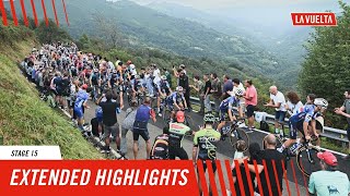 Extended Highlights  Stage 15  La Vuelta 2024 [upl. by Ailaham]