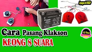 TUTORIAL CARA MUDAH PASANG RELAY KLAKSON KEONG DENSO amp BOSCH di SUZUKI HONDA YAMAHA KAWASAKI [upl. by Creath]