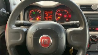 Fiat Panda service  oil reset [upl. by Peugia]