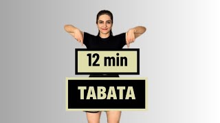 12 MIN TABATA HIIT Cardio Workout toboost your mood no equipment [upl. by Bigod]