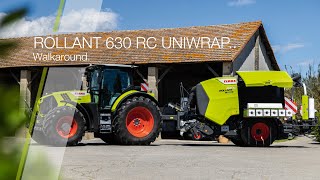 CLAAS  New ROLLANT 630 RC UNIWRAP Walkaround [upl. by Latashia]