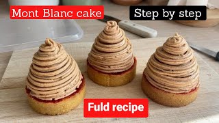 Step by step video how to bake Mont Blanc cakes [upl. by Dhiren852]