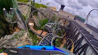 Jurassic World VelociCoaster Front Row OnRide POV at Universals Islands of Adventure BEST QUALITY [upl. by Arbe]