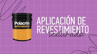 Cómo aplicar Revestimiento texturado Polacrin paso a paso [upl. by Hsetirp]