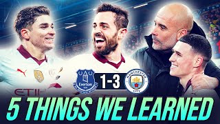 FODEN HAS TO PLAY CENTRALLY 5 THINGS WE LEARNED  EVERTON 13 MAN CITY [upl. by Anuahsat338]