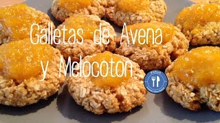 Galletas de Avena y Melocotón  Recetas Clean Eating [upl. by Zoara]