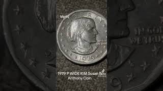 1979 P WIDE RIM Susan B Anthony Coin [upl. by Peder]