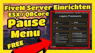 FiveM ESX Modern Pause Menu  FREE [upl. by Akinam]