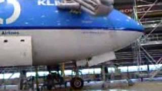 EMERGENCY SLIDE DEPLOY  klm boeing 747400 [upl. by Ailaro]