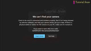 Camera laptop Asus Error Code 0xA00F4244 We Cant Find Your Camera [upl. by Ymereg]