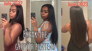 FINALLY break the hair growth plateau natural sister 7 easy amp cheap steps [upl. by Ahsinnod]