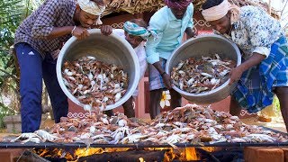 WOW 1000 Crabs Cooking  King of Grilled Crabs Village Food Recipe  Primitive Village Cooking [upl. by Ditmore]