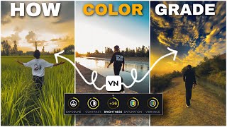 CINEMATIC COLOR GRADING  VN MOBILE EDITITNG 👑 [upl. by Ellenet]