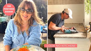 DESTROYING OUR KITCHEN AND THEN INVITING FRIENDS FOR LUNCH  The Positano Diaries EP 168 [upl. by Eeryt]