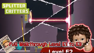 Splitter Critters  Full Walkthrough Level E1 to E3  Apple Arcade [upl. by Glarum157]