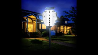 BNT Waterproof Solar Lighted Numbers Address Sign [upl. by Arakawa231]