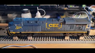 Athearn Genesis GE CSX GEVO Project  LED Lights and Decoder Swap Part 3 [upl. by Adriana]