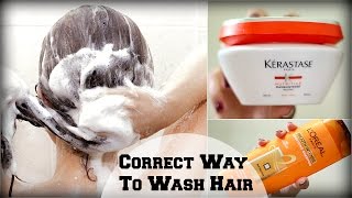 How To Apply SHAMPOO amp CONDITION HAIR Correctly  Hair Wash Routine For Thick  Healthy Hair [upl. by Aruon566]