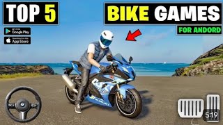 Top 5 Bike DRIVING GAME FOR ANDROID 2024 Best bike games for Android 2024 [upl. by Aztiray]